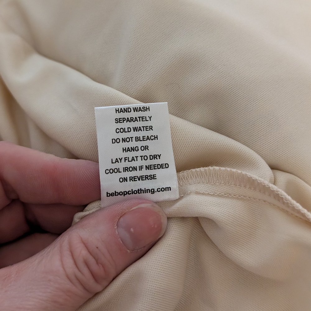 NWT BeBop Cream Sleeveless Top - Picture 7 of 8